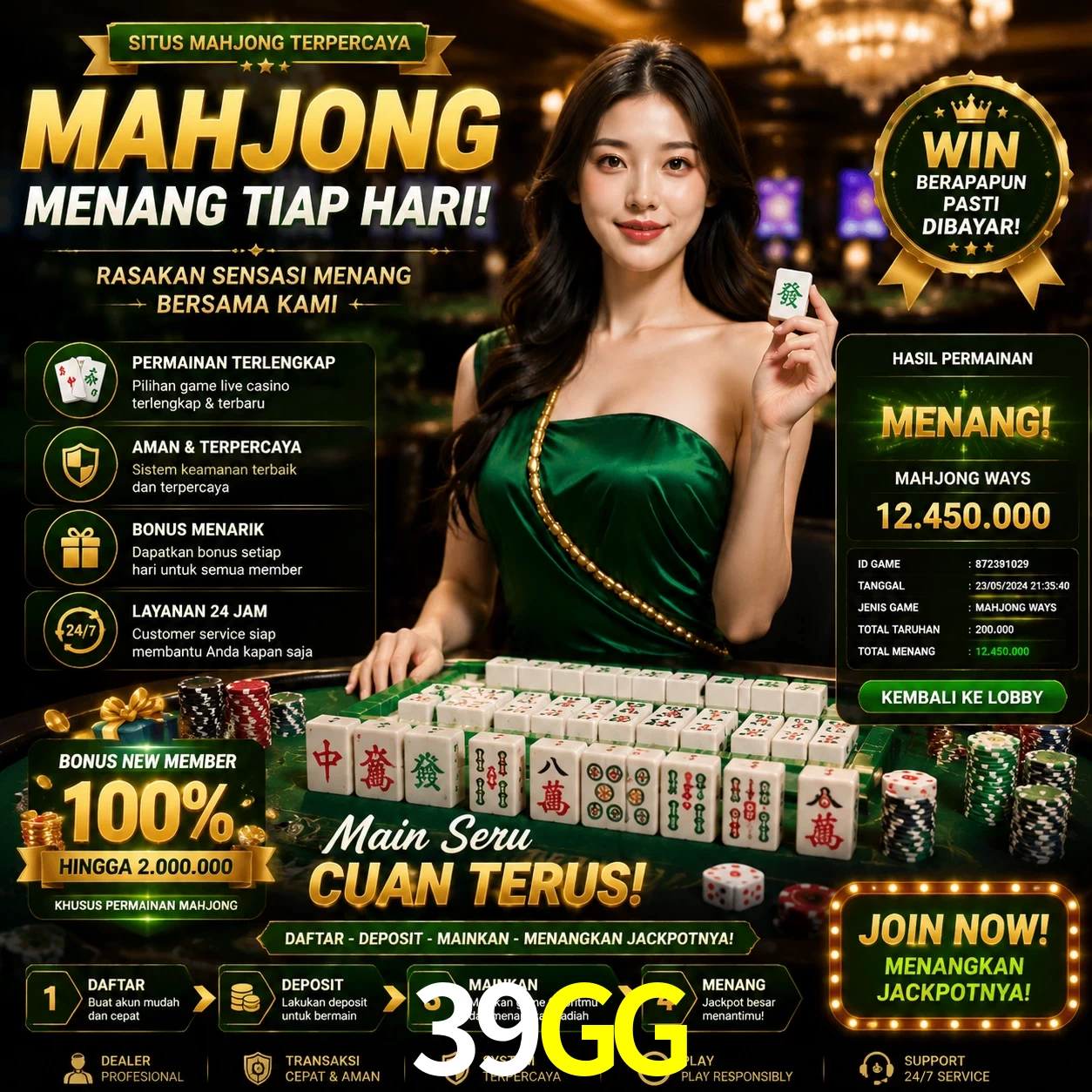 Cashback VIP 39GG - reembolso semanal
